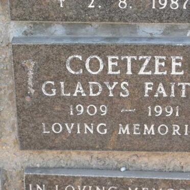 COETZEE Gladys Faith 1909-1991