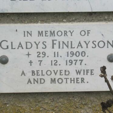 FINLAYSON Gladys 1900-1977