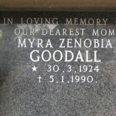 GOODALL Myra Zenobia 1924-1990