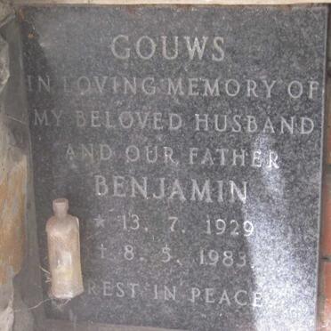 GOUWS Benjamin 1929-1983