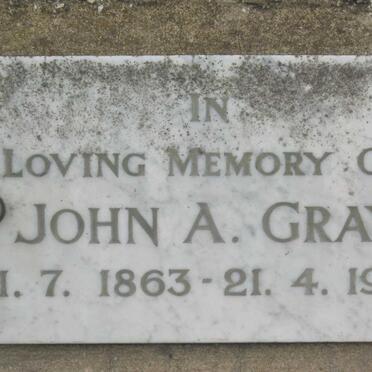 GRAY John A. 1863-1958