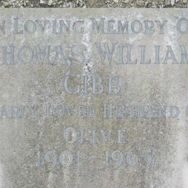 GIBB Thomas William 1901-1965