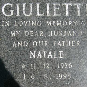GIULIETTI Natale 1926-1995