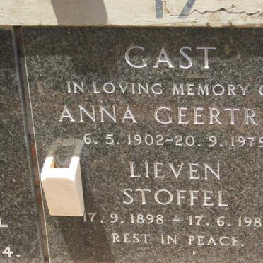 GAST Lieven Stoffel 1898-1980 &amp; Anna Geertrui 1902-1979
