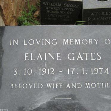 GATES Elaine 1912-1974