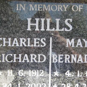 HILLS Charles Richard 1912-2002 &amp; May Bernadine 1916-2003