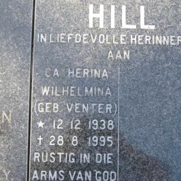 HILL Catherina Wilhelmina nee VENTER 1938-1995
