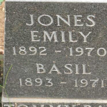JONES Basil 1893-1971 &amp;  Emily 1892-1970