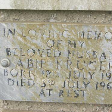 KRUGER Abie 1922-1967
