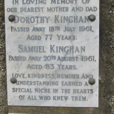 KINGHAN Samuel -1961 &amp; Dorothy -1961
