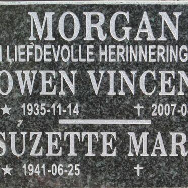 MORGAN Owen Vincent 1935-2007 &amp; Suzette Marie 1941-