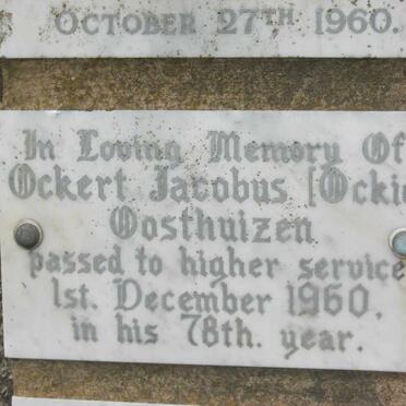 OOSTHUIZEN Ockert Jacobus -1960