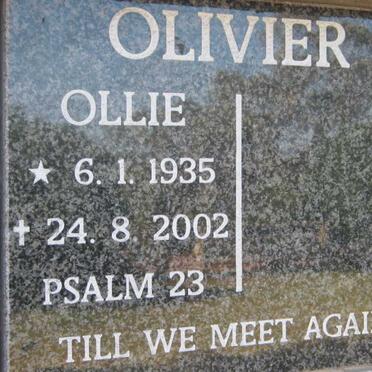 OLIVIER Ollie 1935-2002