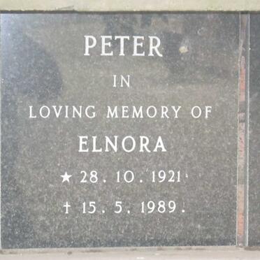 PETER Elnora 1921-1989