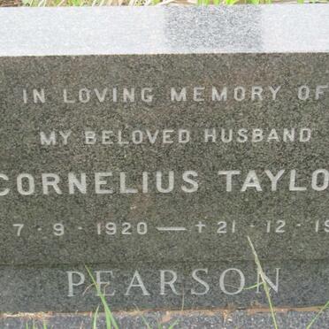 PEARSON Cornelius Taylor 1920-1976