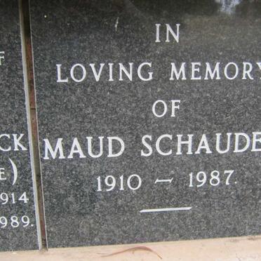 SCHAUDER Maud 1910-1989