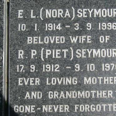 SEYMOUR R.P. 1912-1976 &amp; E.L. 1914-1996