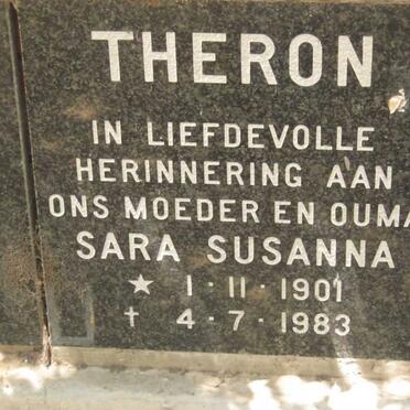 THERON Sara Susanna 1901-1983