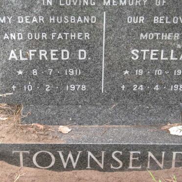 TOWNSEND Alfred D. 1911-1978 &amp; Stella 1913-1986