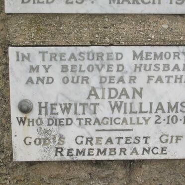 WILLIAMS Aidan Hewitt -1965