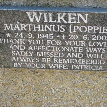 WILKEN Marthinus 1945-2002