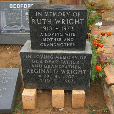 WRIGHT Reginald 1907-1982 &amp; Ruth 1910-1973