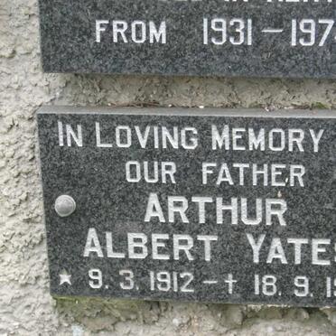 YATES Arthur Albert 1912-1980