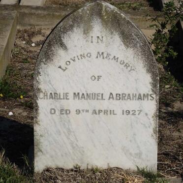 ABRAHAMS Charlie Manuel -1927