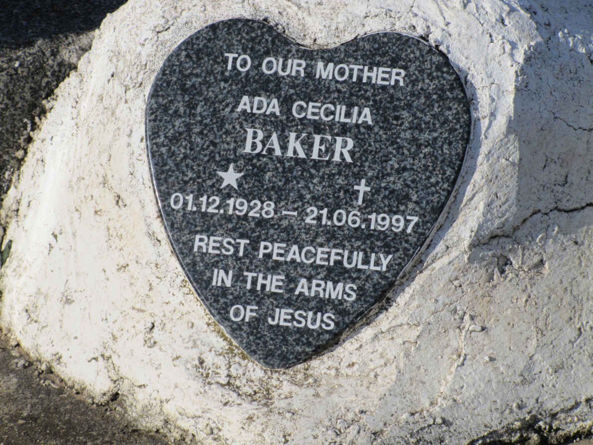 BAKER Ada Cecilia 1928-1997