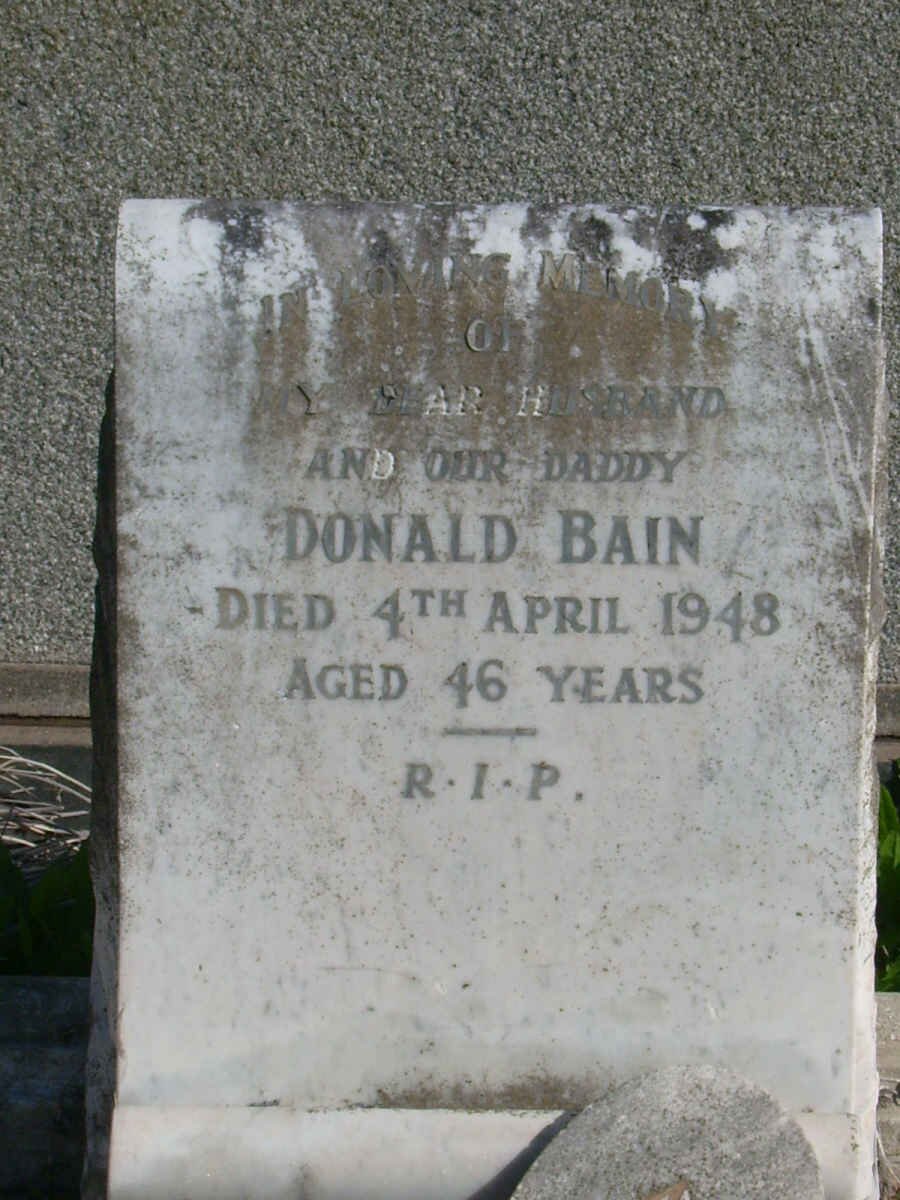 BAIN Donald -1948