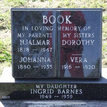 BOOK Hjalmar 1878-1947 :: BOOK Johanna 1880-1955 :: BOOK Dorothy :: BOOK Vera 1916-1920 :: BOOK Ingrid Barnes 1949-1959