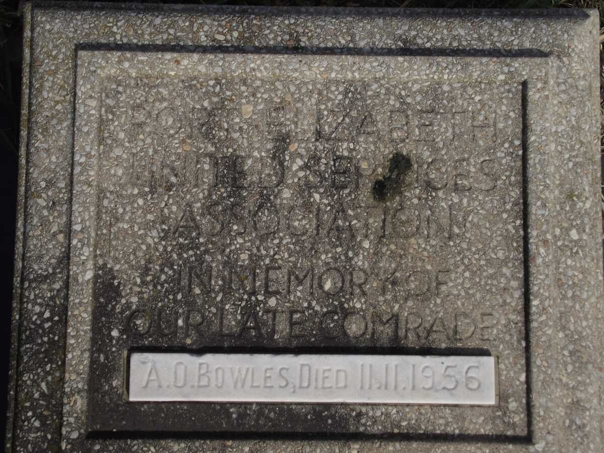BOWLES A.O. -1956