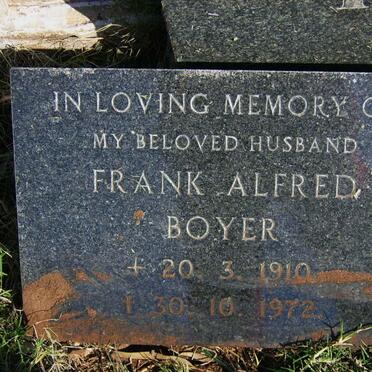 BOYER Frank Alfred 1910-1972