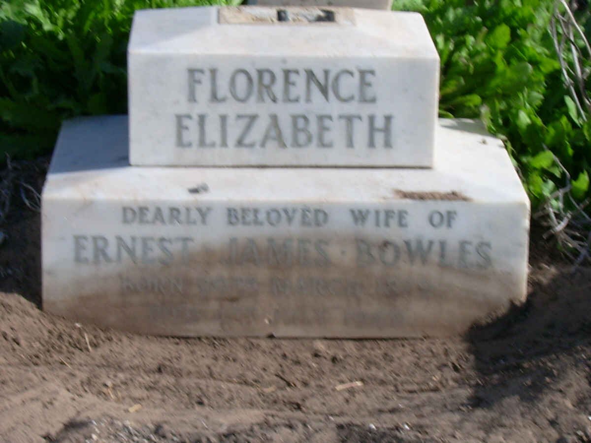 BOWLES Florence Elizabeth 1972-1942