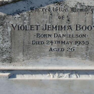BOOYSEN Violet Jemima nee DANIELSON -1935
