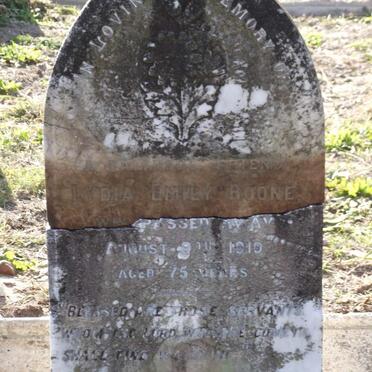 BOONE Lydia Emily -1919