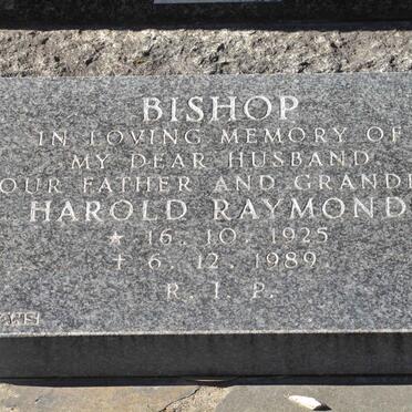 BISHOP Harold Raymond 1925-1989