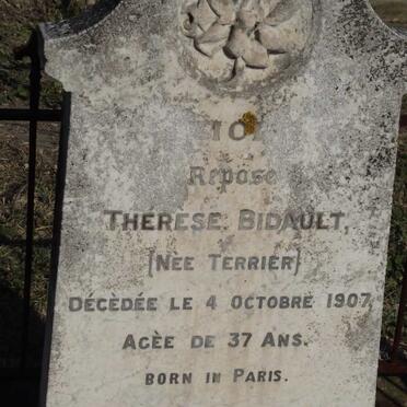BIDAULT Therese nee TERRIER -1907