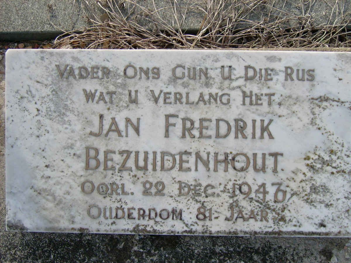 BEZUIDENHOUT Jan Fredrik -1946
