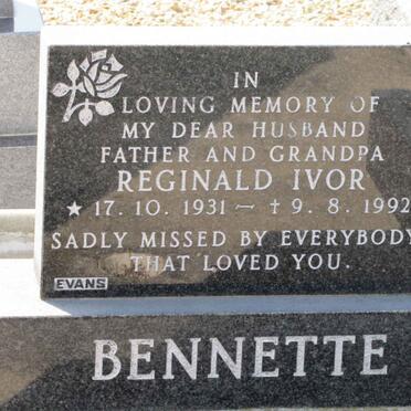 BENNETTE Reginald Ivor 1931-1992