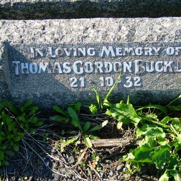 BUCKLEY Thomas Gordon -1932