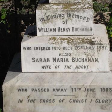 BUCHANAN William Henry -1887 &amp; Sarah Maria -1903