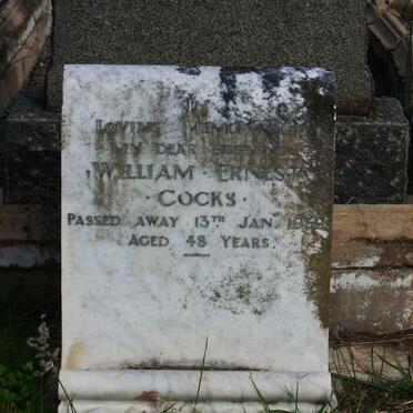 COCKS William Ernest -1939