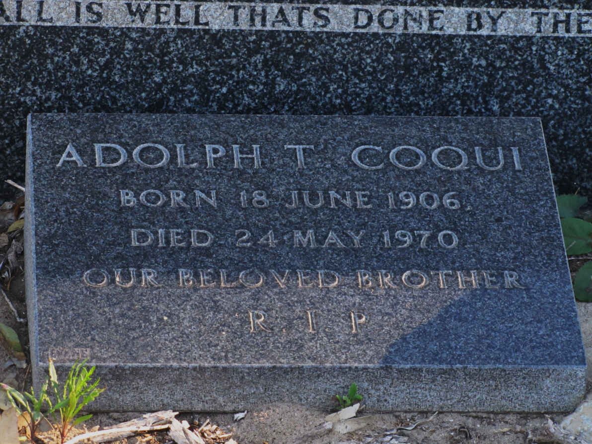 COQUI Adolph T. 1906-1970