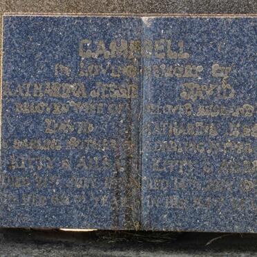 CAMPBELL David -1963 &amp; Katherine Jessie -1958