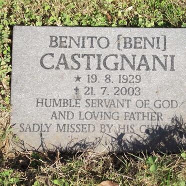 CASTIGNANI Benito 1929-2003
