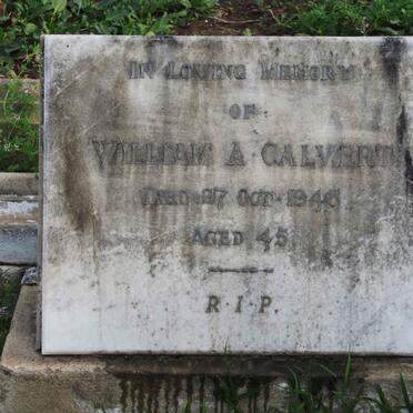 CALVERT  William A . -1948
