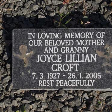 CROFT Joyce Lillian 1927- 2005