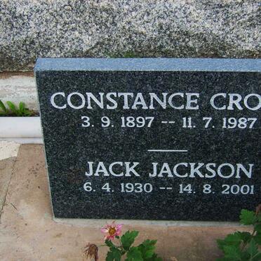 CROSS Constance 1897-1987 :: JACKSON Jack 1930-2001