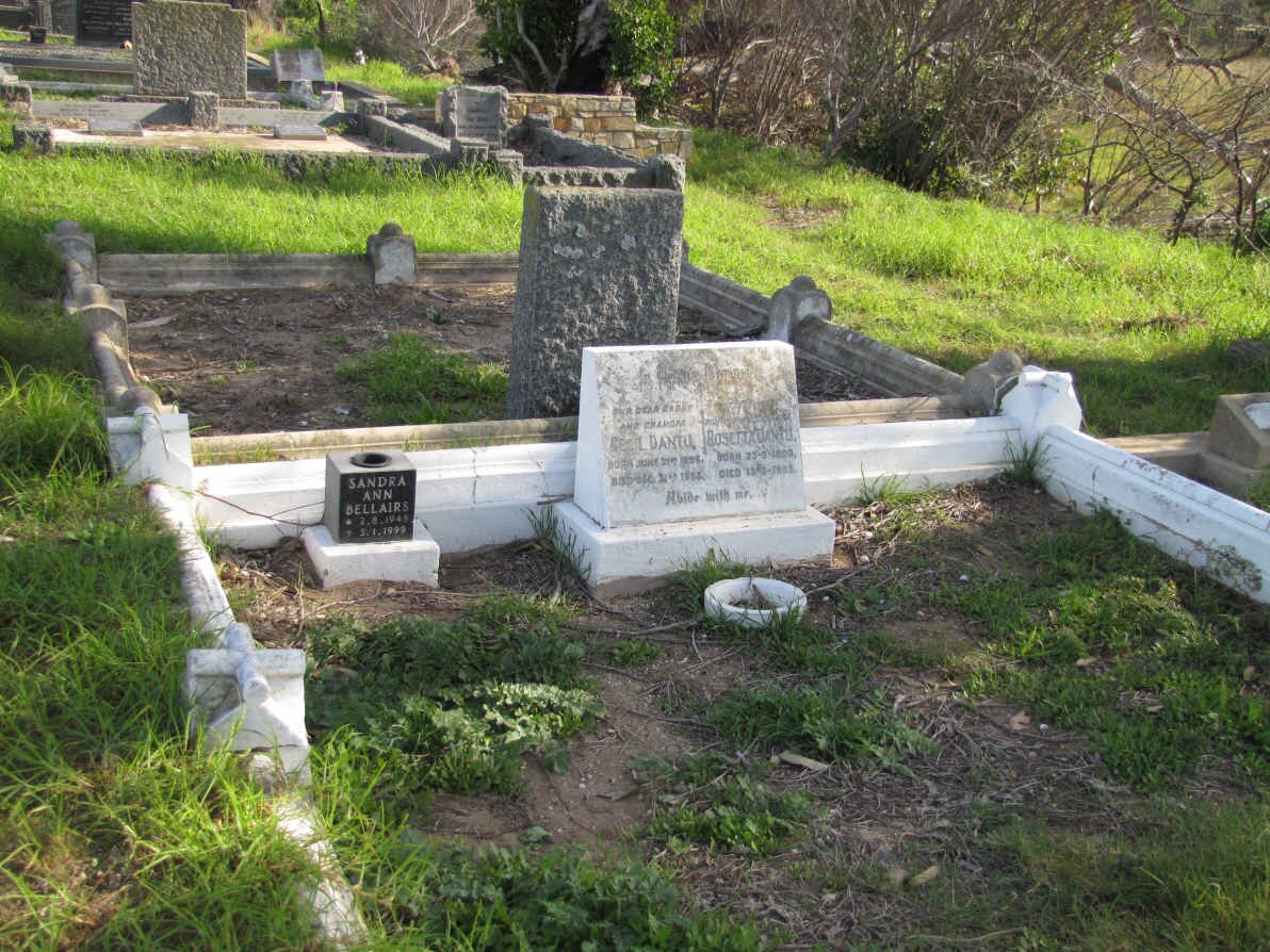 DANTU Cecil 1896-1953 &amp; Rosette 1900-1953 :: BELLAIRS Sandra Ann 194?-19??